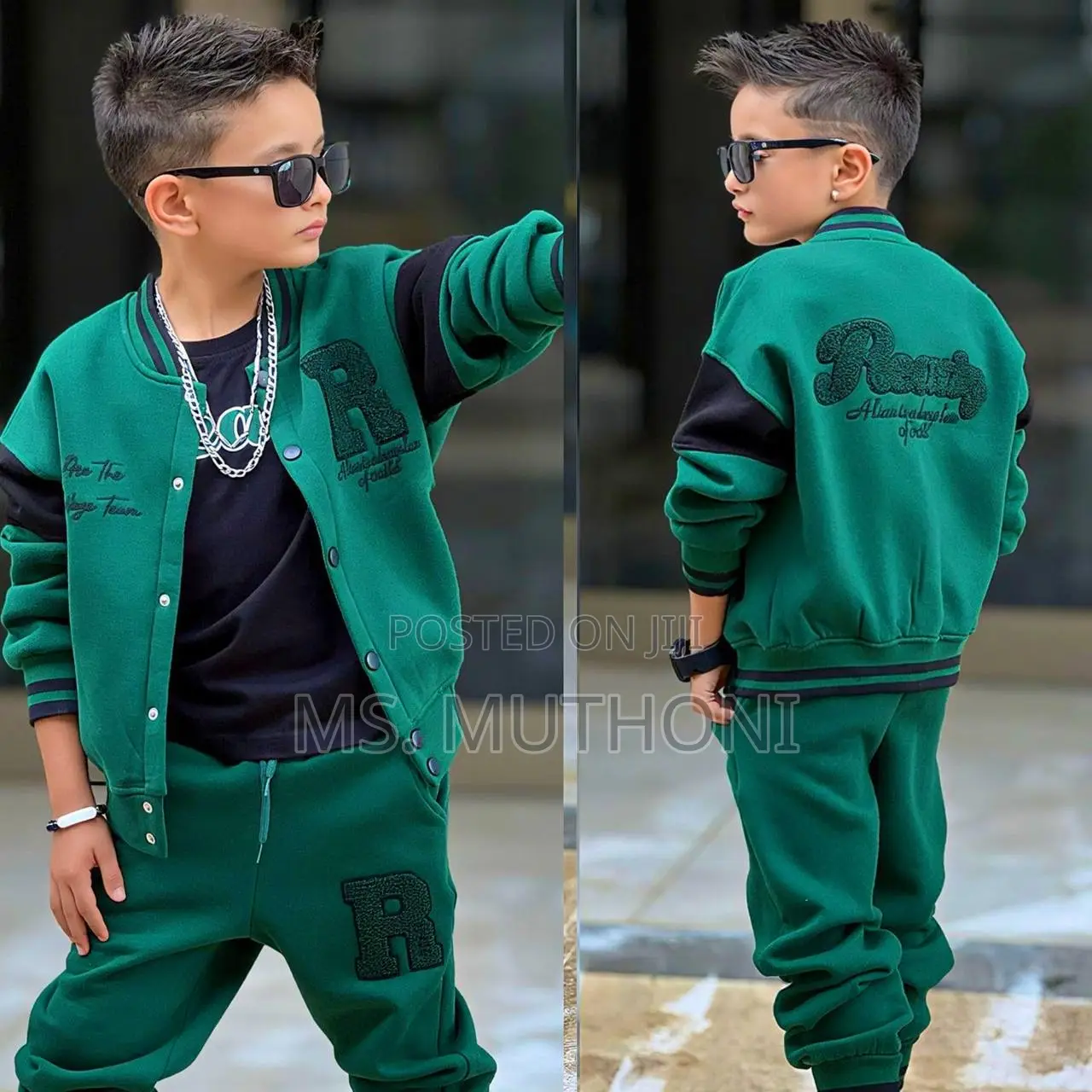 3 Piece Green Warm Quality Set* 4-11 Yrs