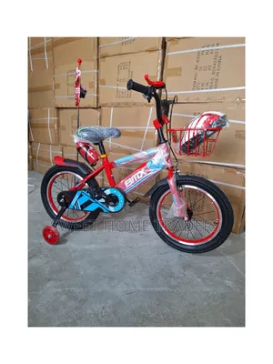 Red BMX Size 16 With Helmet