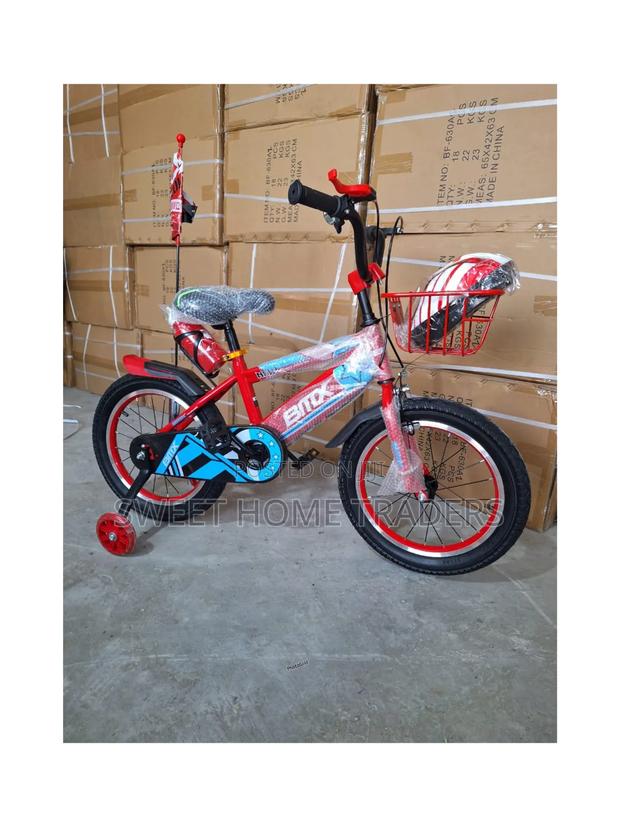 Red BMX Size 16 With Helmet