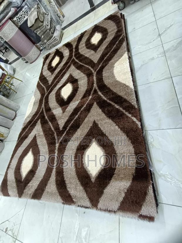 Brown Triangle Turkish Soft Carpets - main view
