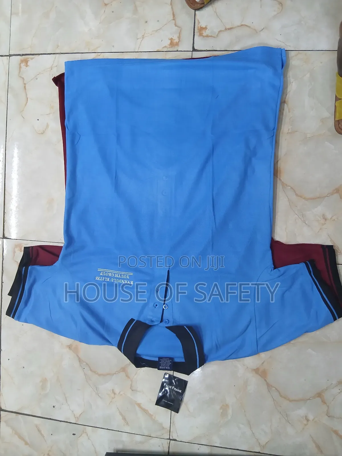 Corporate Blue Polo Tshirts Black Collar