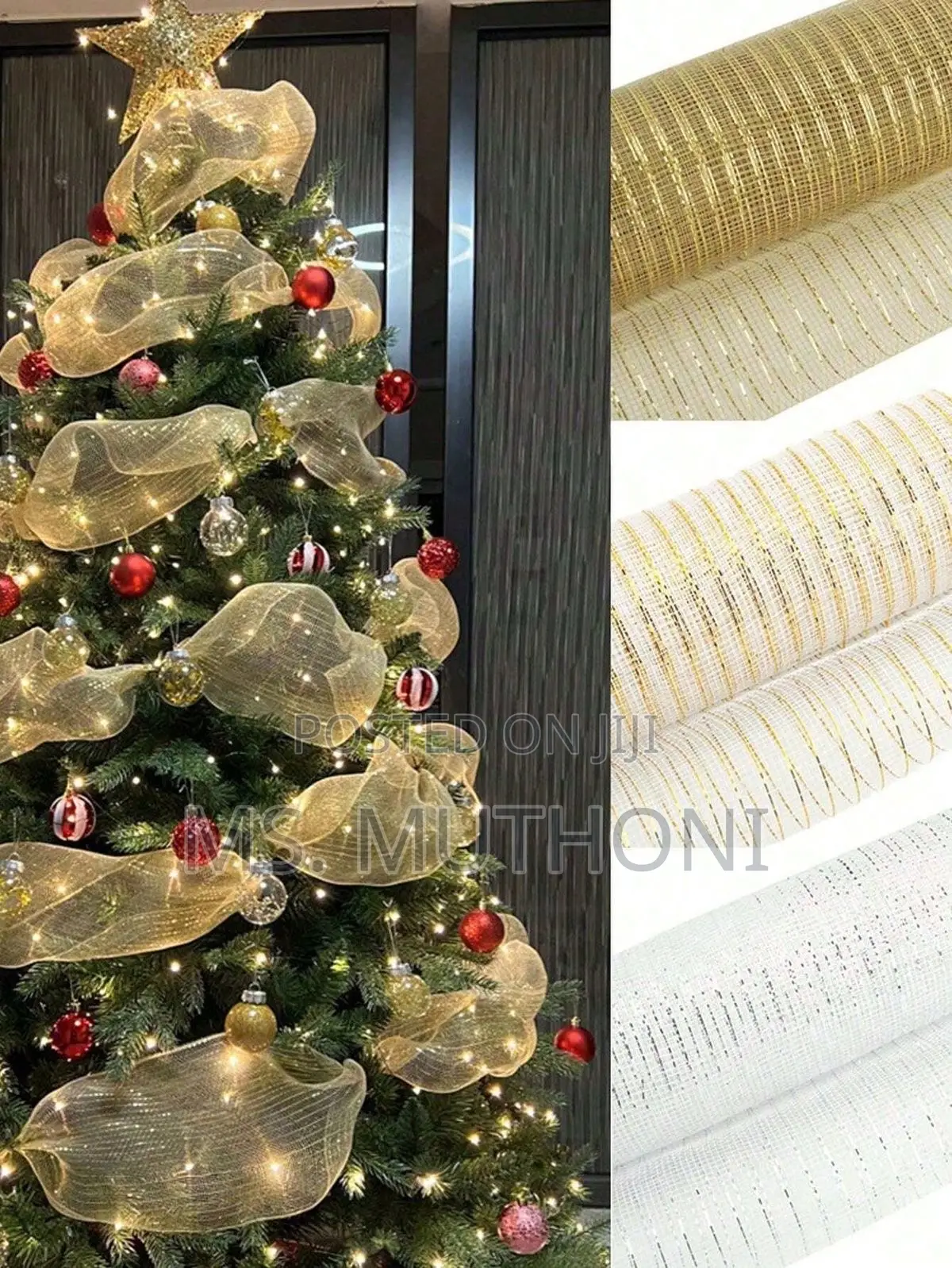 10 M Versatile Decorative Mesh Ribbon