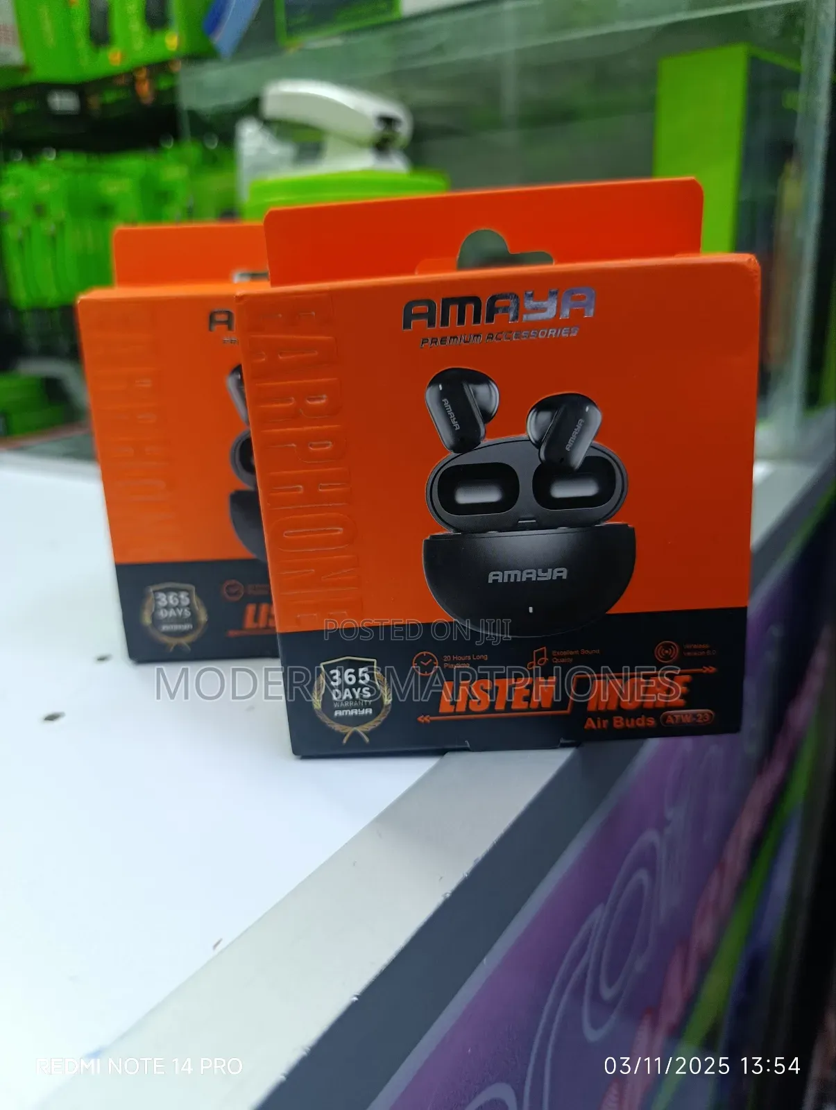New Amaya Air Buds Atw 23 Wireless Bluetooth Earphones Earbuds