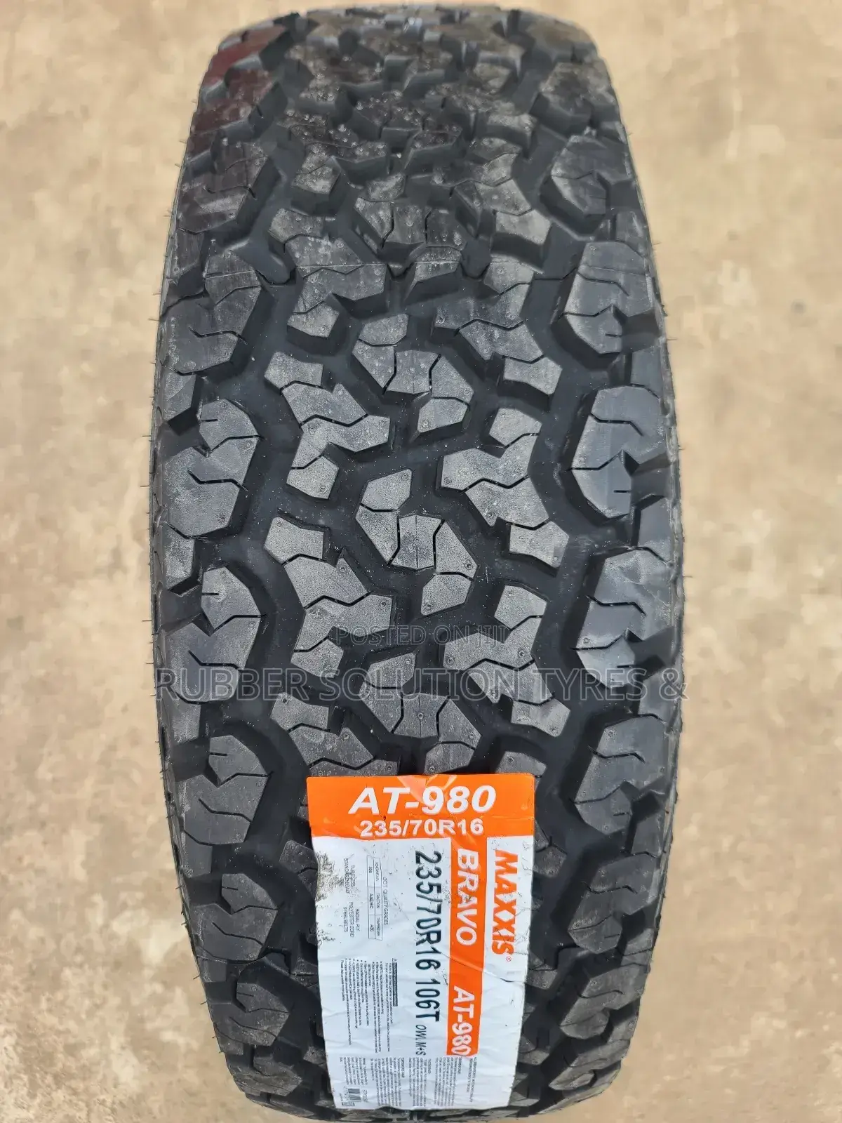 235 /70 R16 Maxxis Tyres Bravo a/T-980 All-Terrain Made in Thailand