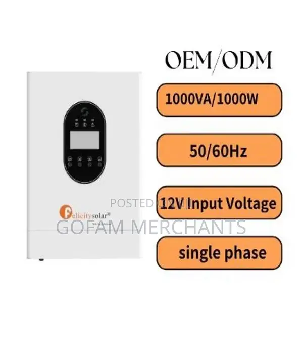 1kva 1kw Felicity Solar Hybrid Inverter 12v