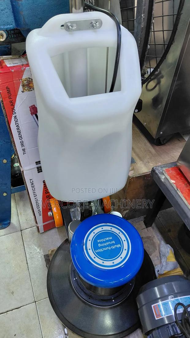 Commercial Floor Scrubber Machine With 2 Brushes. - main view