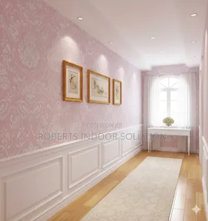 Blush Garden Pink Wallpaper 0.53x10 Meters Uses Glue