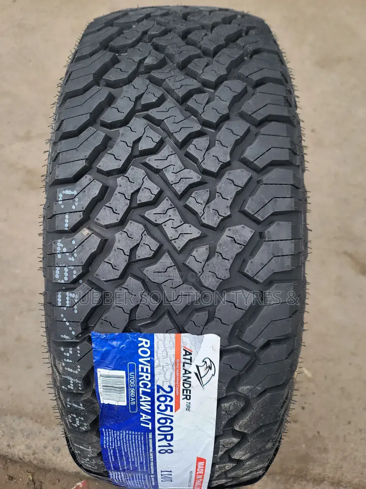 265/60r18 A/T Atalander Tires [All Terrain ] Made In Thailand
