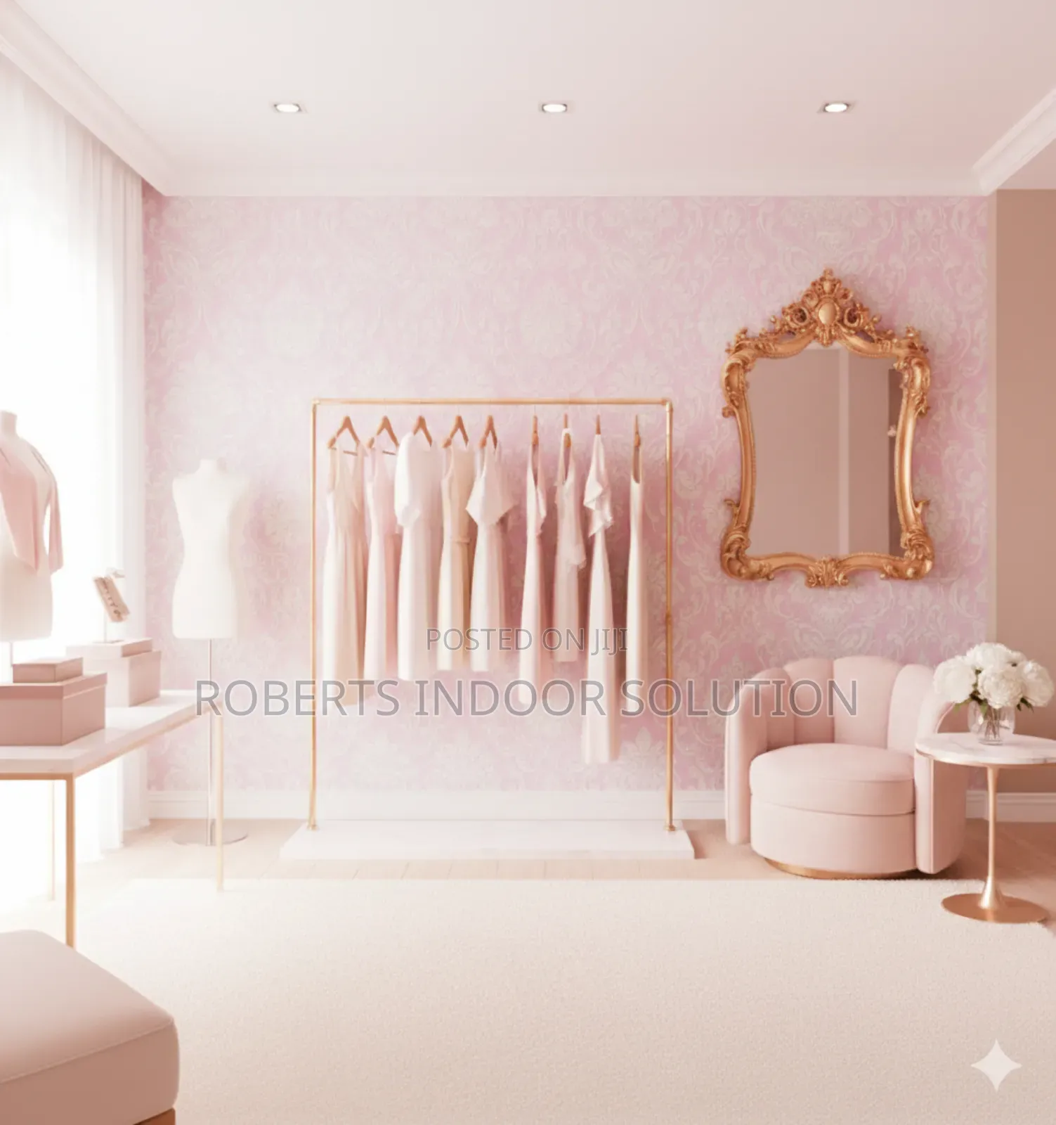 Pink Bloom Elegance Wallpaper 0.53x10 Meters Uses Glue
