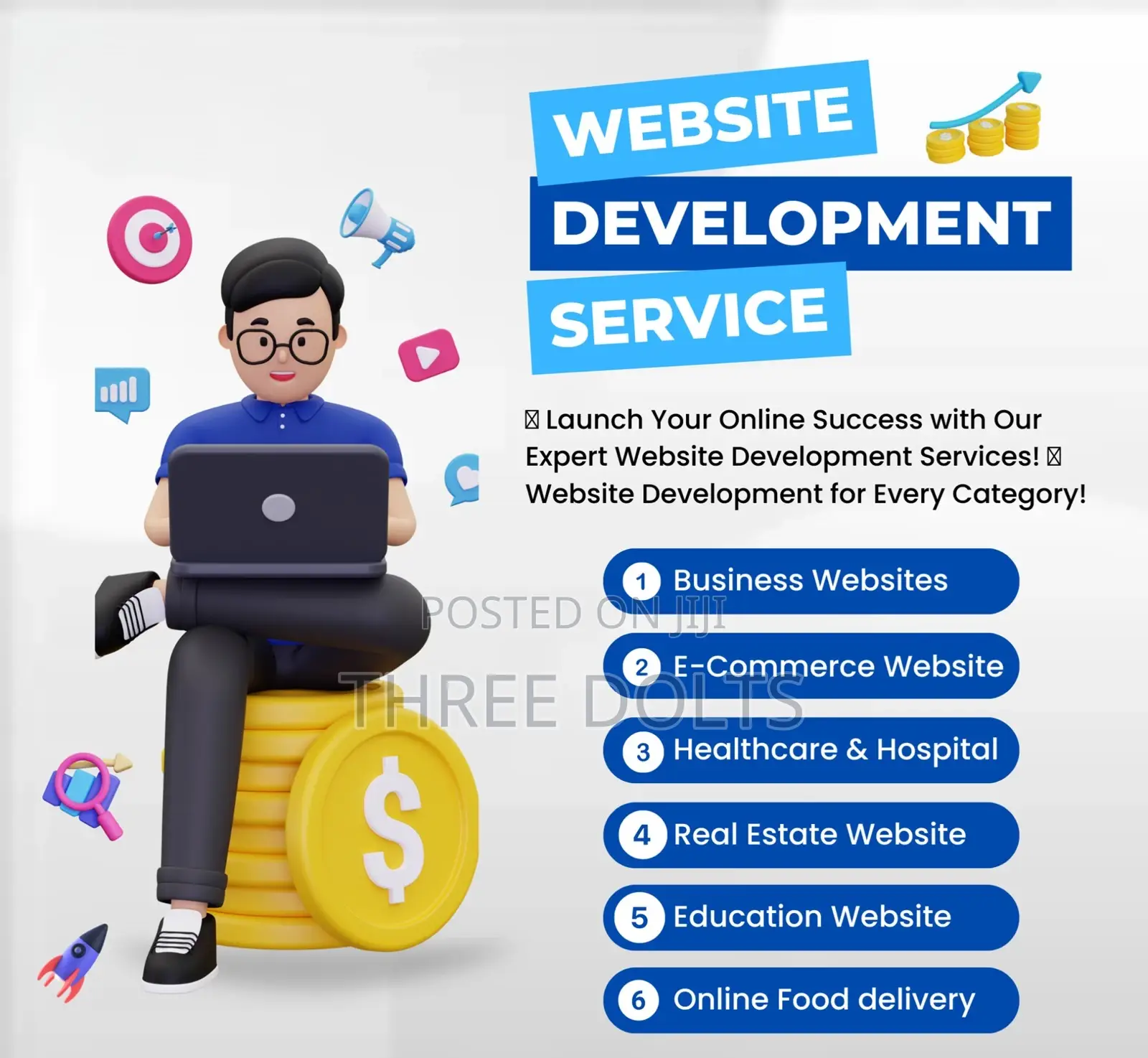 Website Development Services. Modern Looking Websites.