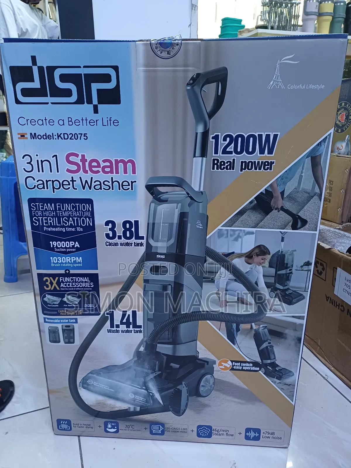 3 In 1 Wet And Dry Carpet Washing Machine Vacuum Cleaner