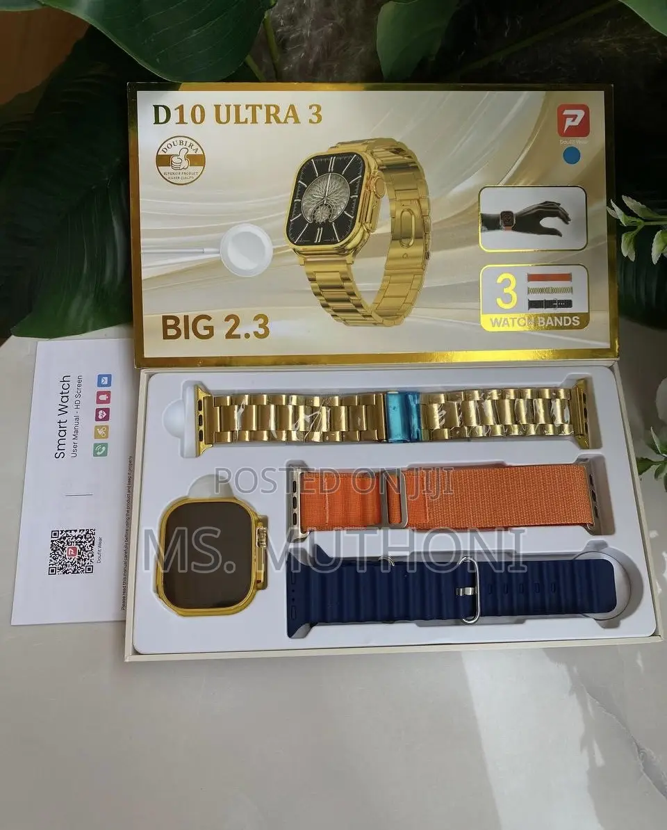 Smart Watch ,3 Interchangeable Straps (Ios / Android Compartible )