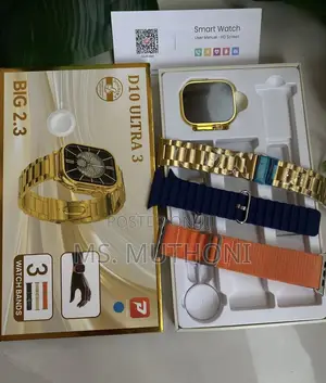 Smart Watch ,3 Interchangeable Straps (Ios / Android Compartible )