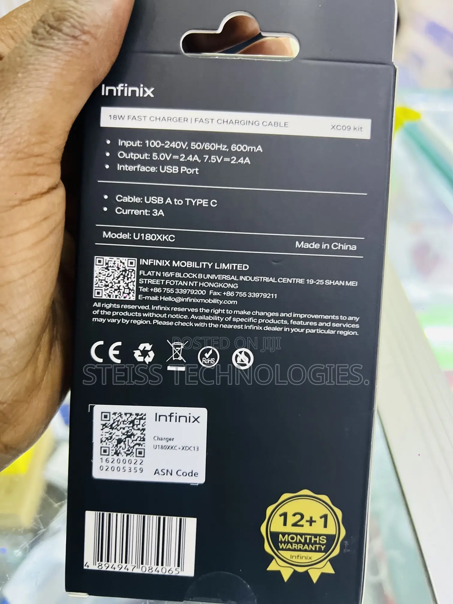 Infinix Type C Fast Charger