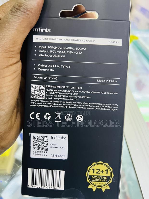 Infinix Type C Fast Charger - thumbnail 3