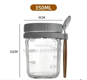 4pc Set Overnight Oats Jar 350ml