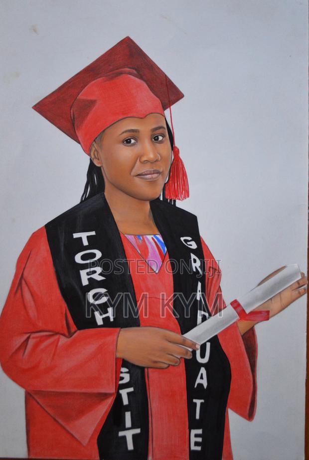 Pencil, Colored and Charcoal Portrait Drawing - thumbnail 5