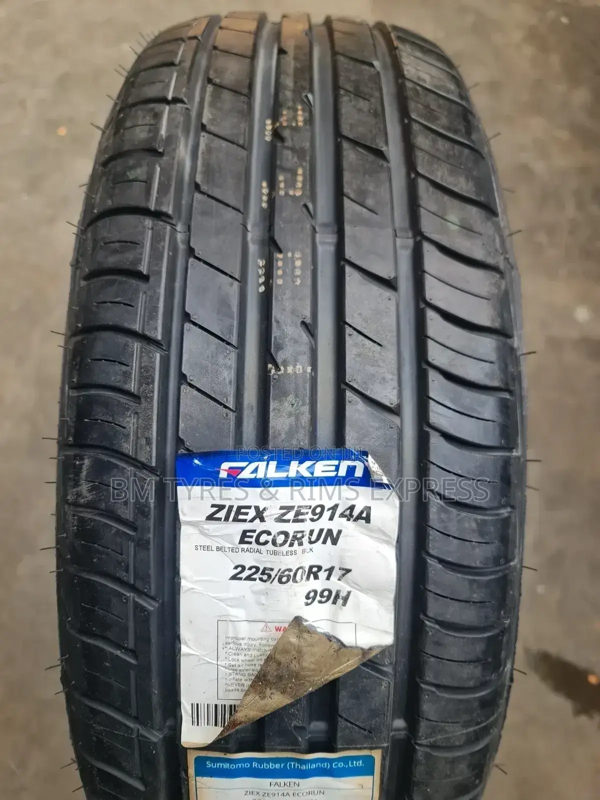 215 /60 R17 Falken Tyres (Thailand)