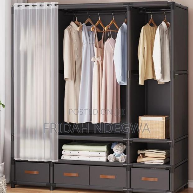 Elegant Heavy Duty Metallic Wardrobe