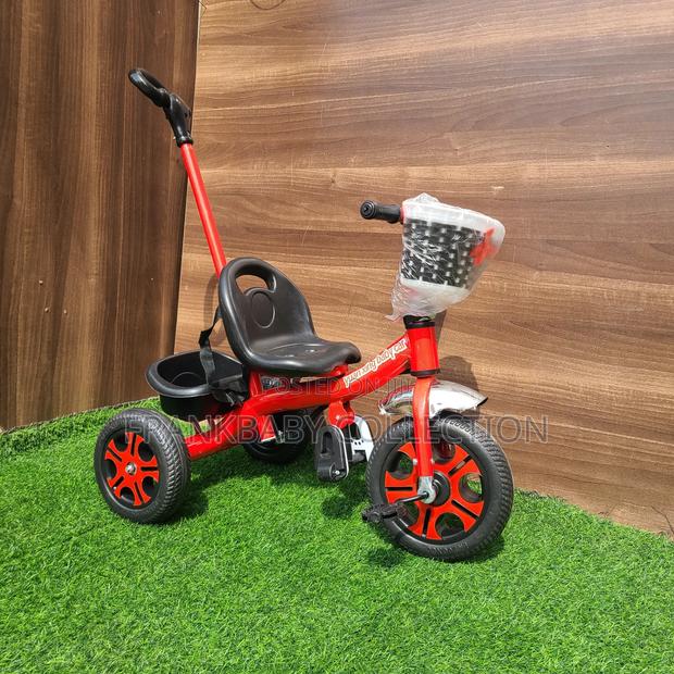 Fun Joy Kids Push. Tricycle With Safety Belt. - main view