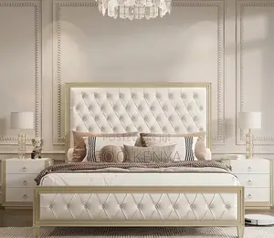 Home Bed; Heavy Wood King-size Bed With Drawers And Two Beside Cabinet