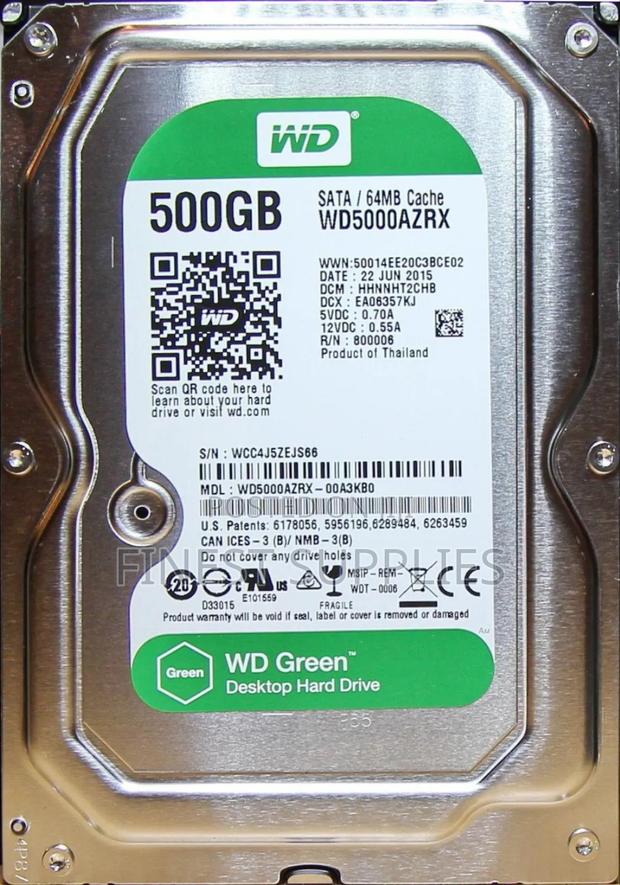 Wd Green 500gb Internal Hard Drive on Offer - main view