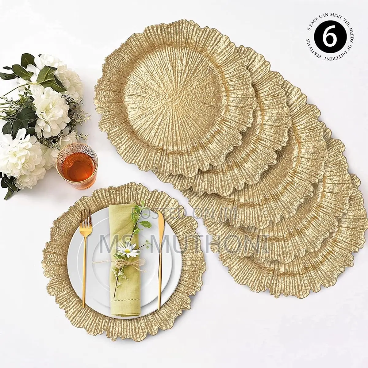 33 Cm Decorative Classy Charger Plates