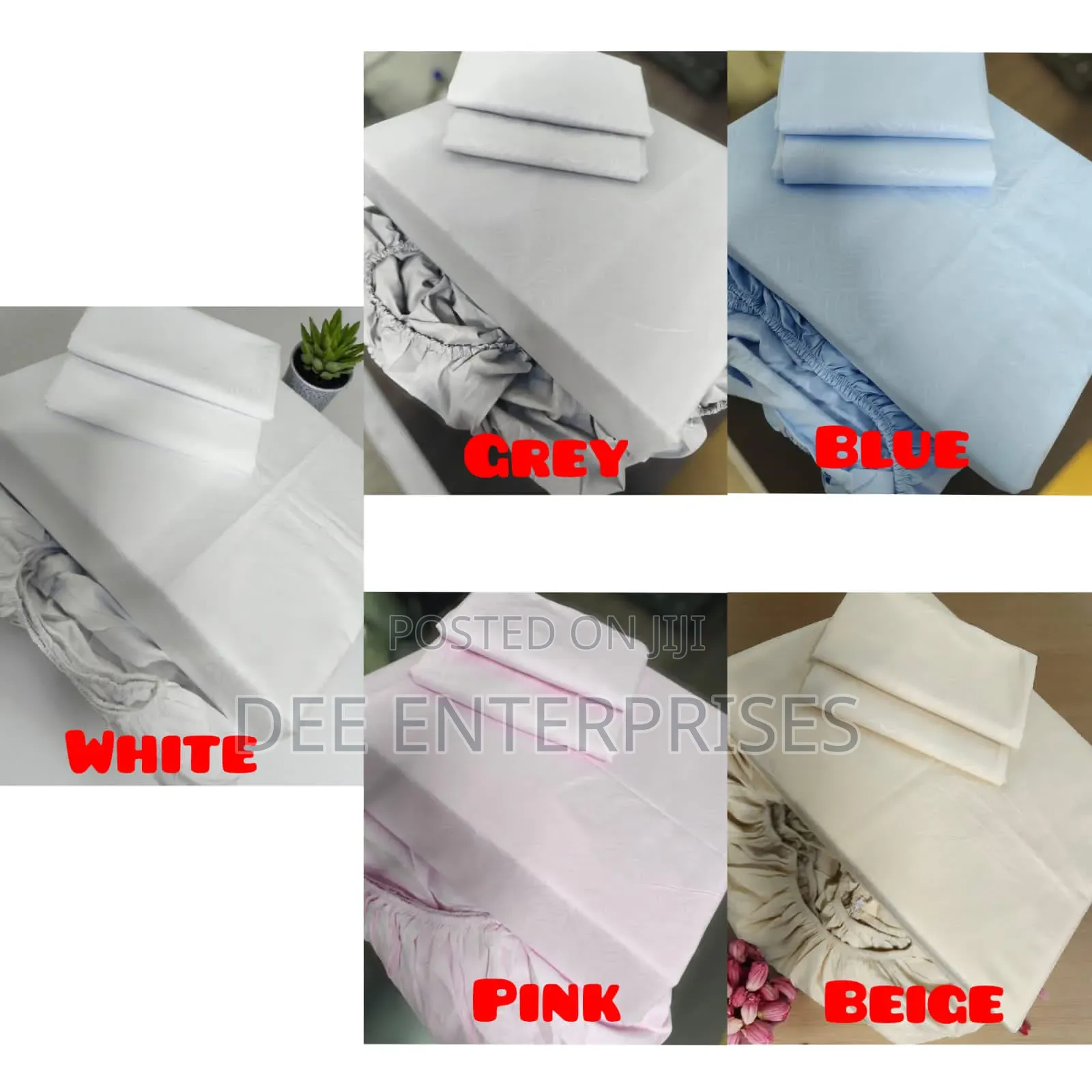 Plain Patterned Fitted Bedsheets