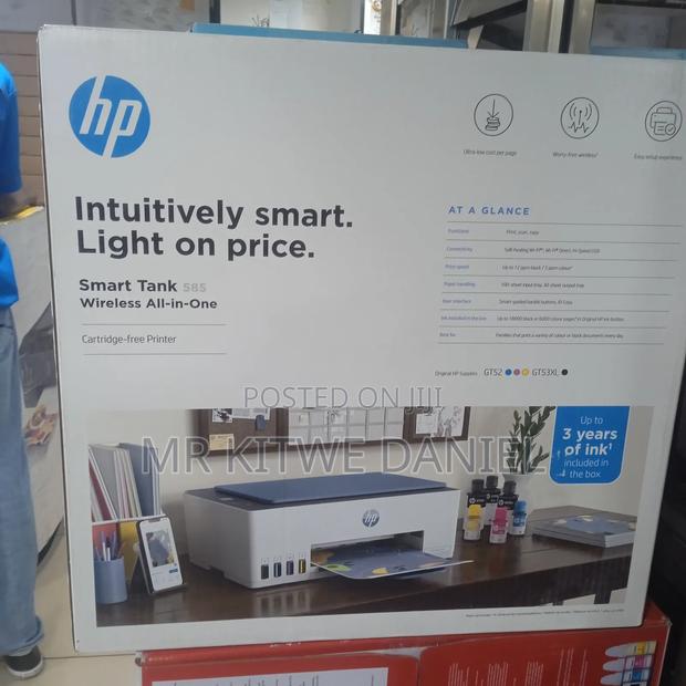 Hp Smart Tank 585 Wireless All in One Printer - thumbnail 3
