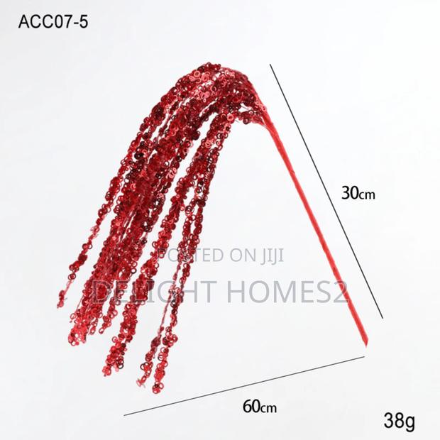 60cm Glitter Twig Ornaments Branches_cu - thumbnail 2