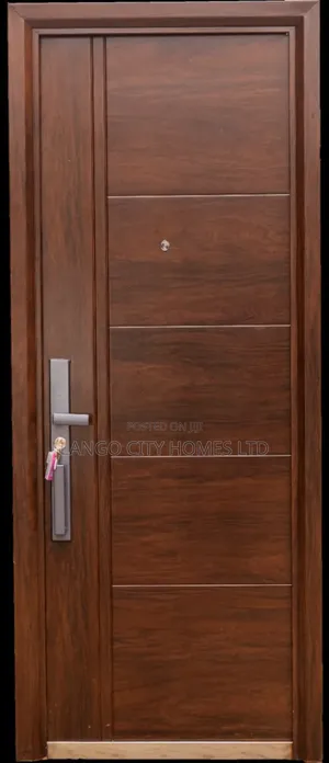 Single Steel Door Brown Woodlook
