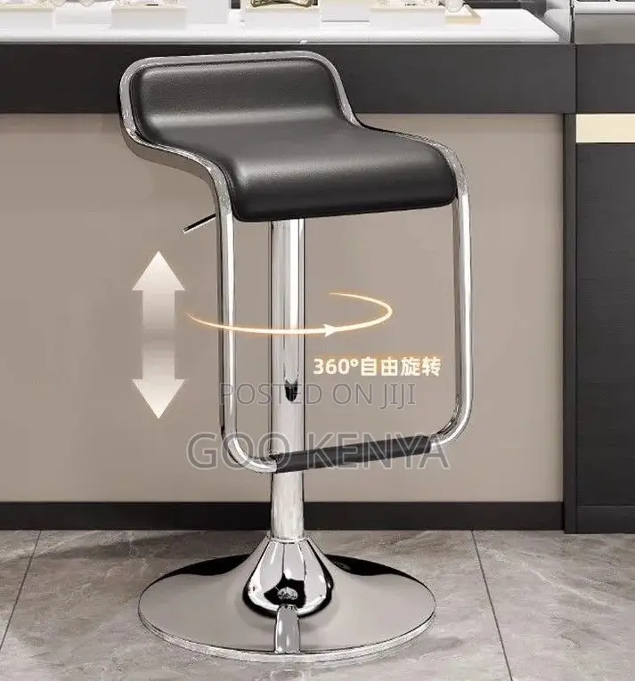 Home Counter Stool; Modern Kitchen Leather Swivel Counter Stool