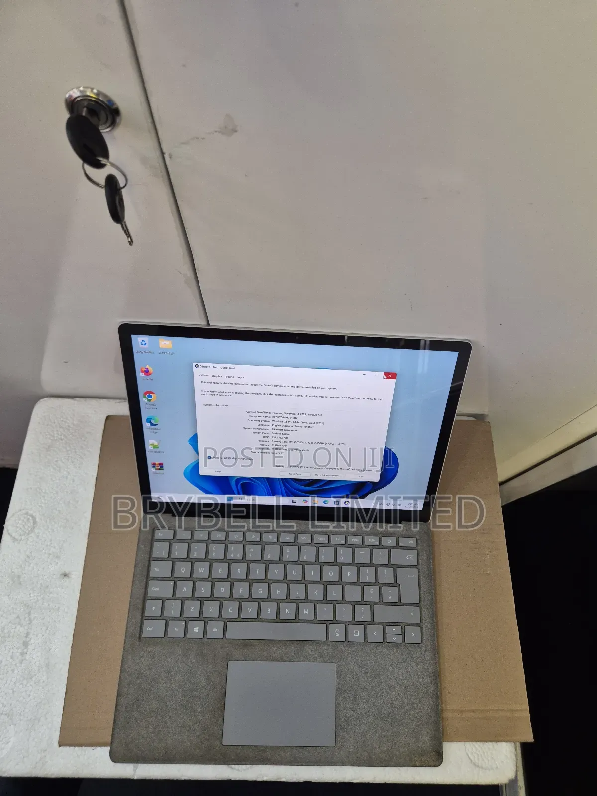 Laptop Microsoft Surface 8GB Intel Core I5 SSD 256GB