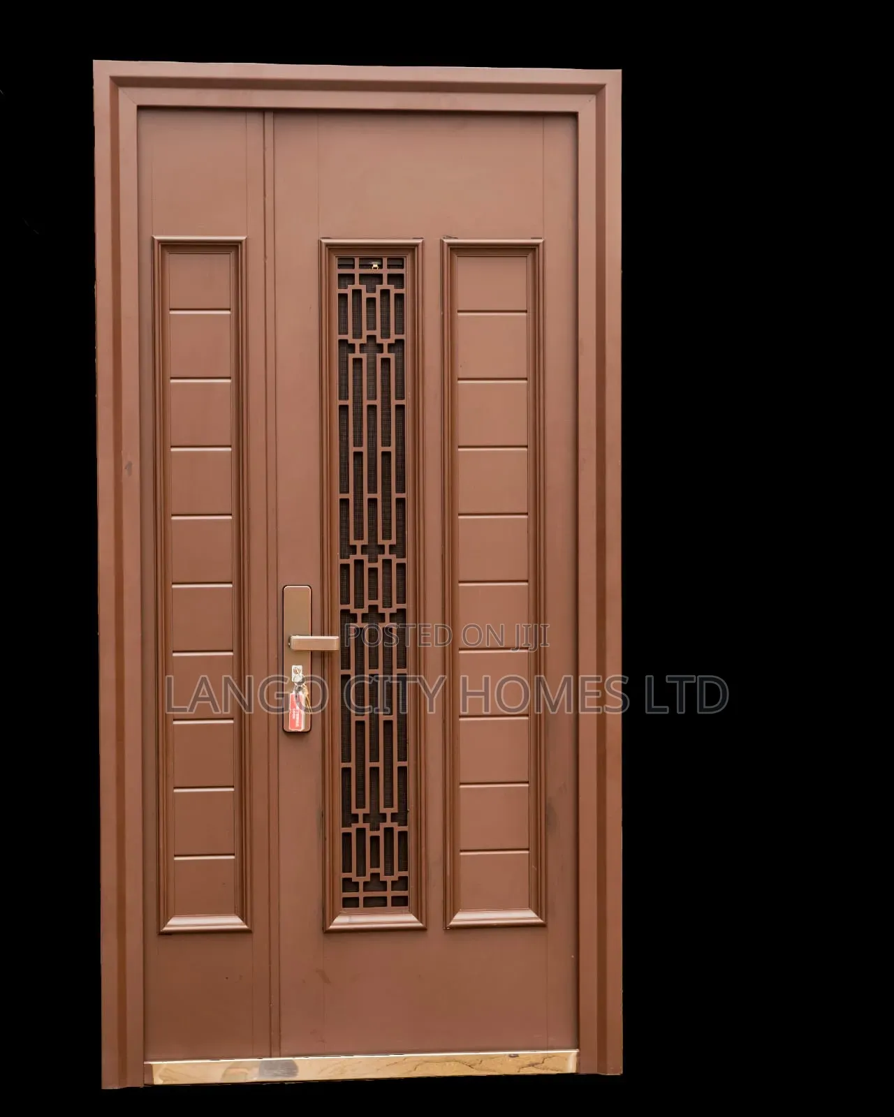 Heavy Duty Steel Door With Built-in Sliding Vent