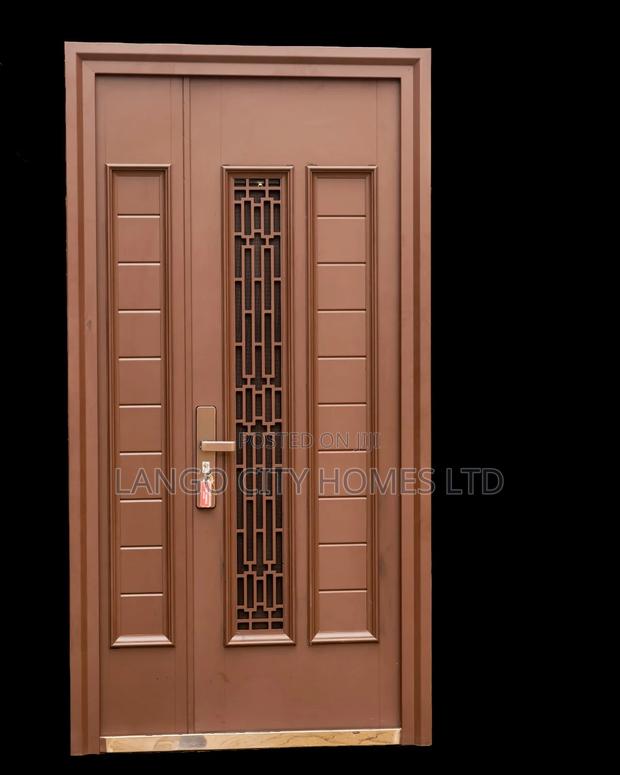 Heavy Duty Steel Door With Built-in Sliding Vent