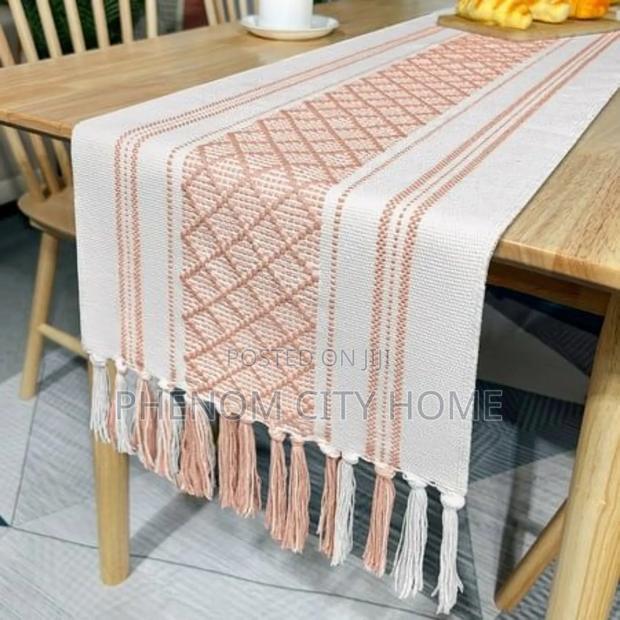 Handmade Tasseled Table Runner Available - thumbnail 2