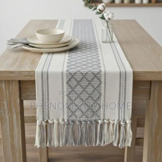 Handmade Tasseled Table Runner Available - thumbnail 3