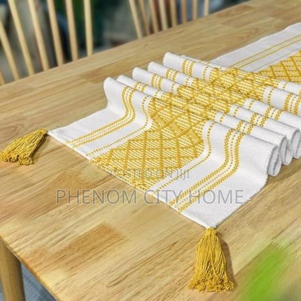 Handmade Tasseled Table Runner Available - thumbnail 4