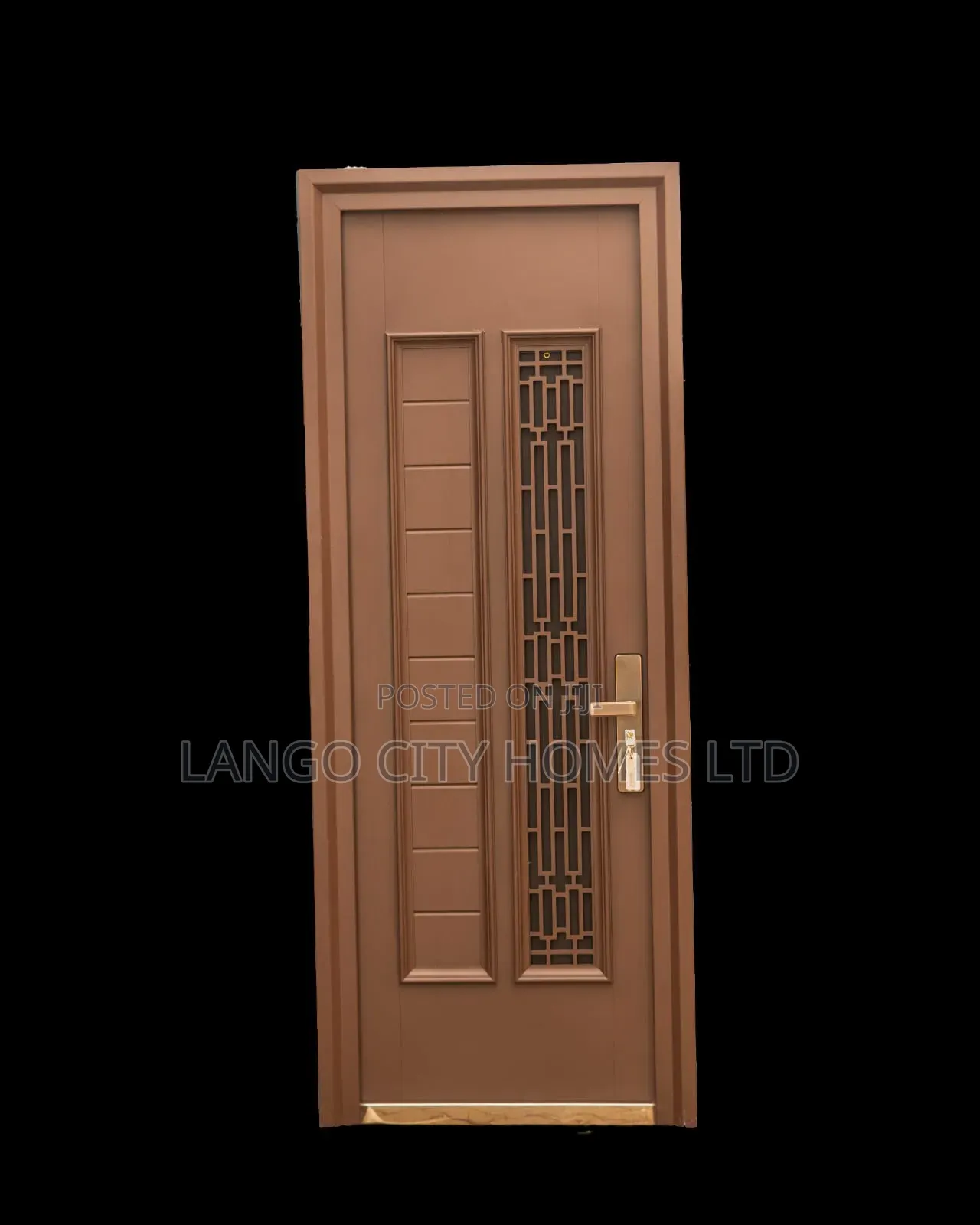 Single Security Steel Door - Built to Last With Mini Ventilation Door