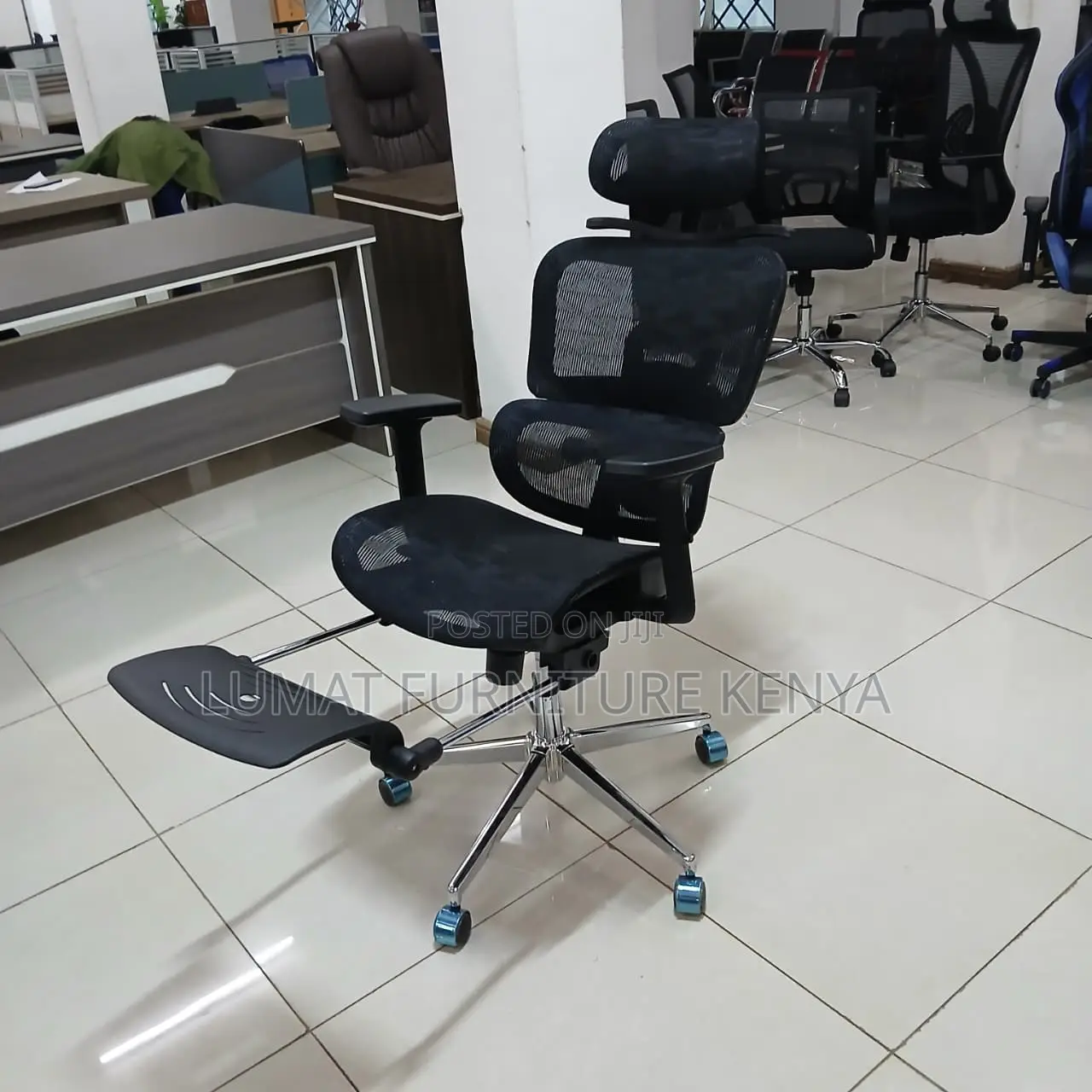 Ergoflex Chair With Foot Extension