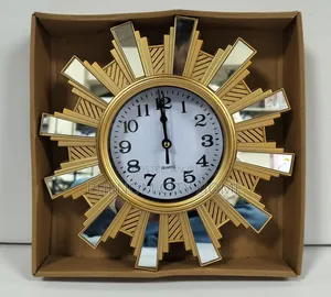 25cm Sunburst Wall Clock Decor