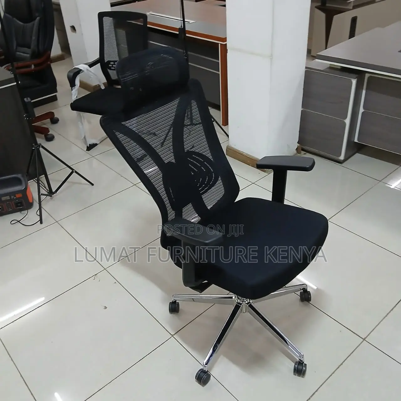 Posture-Friendly Black Office Chair