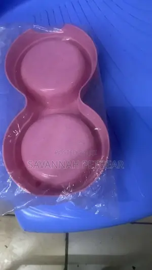 Pet Stainless Steel Double Bowl Dog Bowl Cat Basin