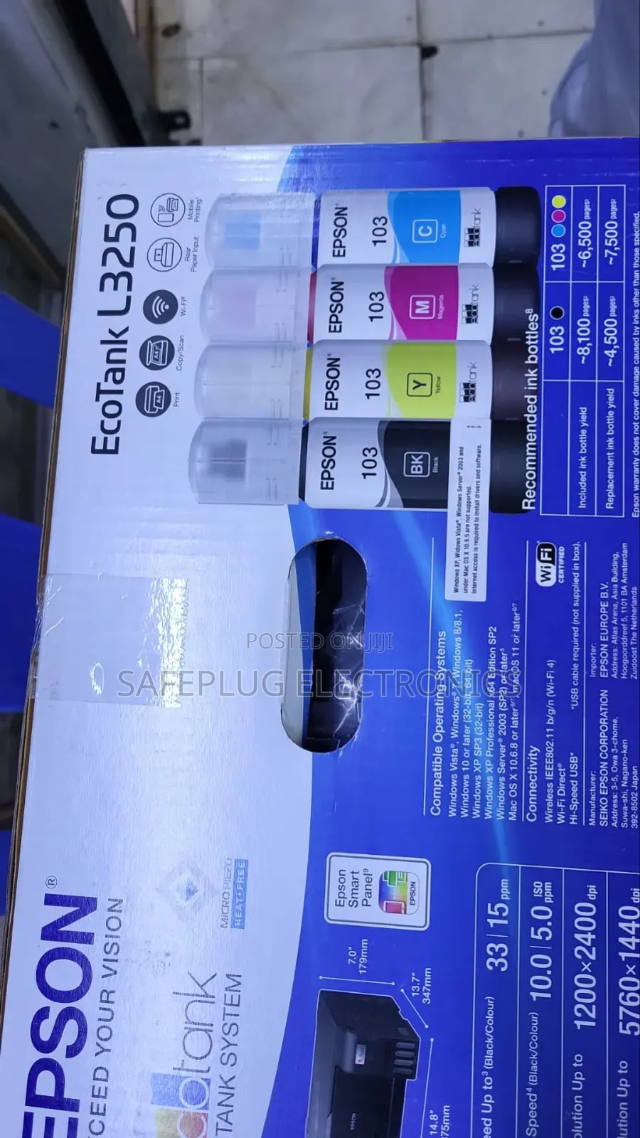Printing! Epson L3210 Ecotank A4 Printer - Refillable Ink Tanks