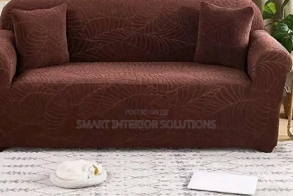 Plain Fabric Sofa Cover
