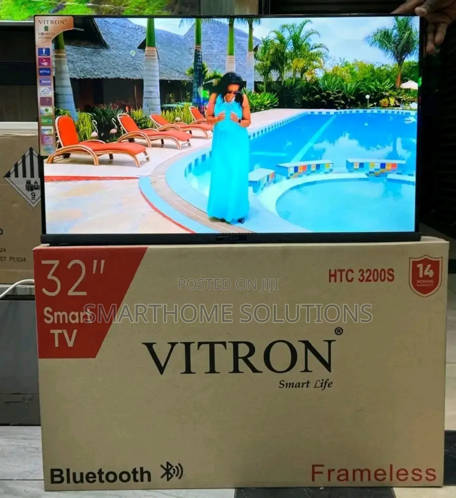 Vitron 32′′ Inches Smart Android Frameless Tv With Bluetooth