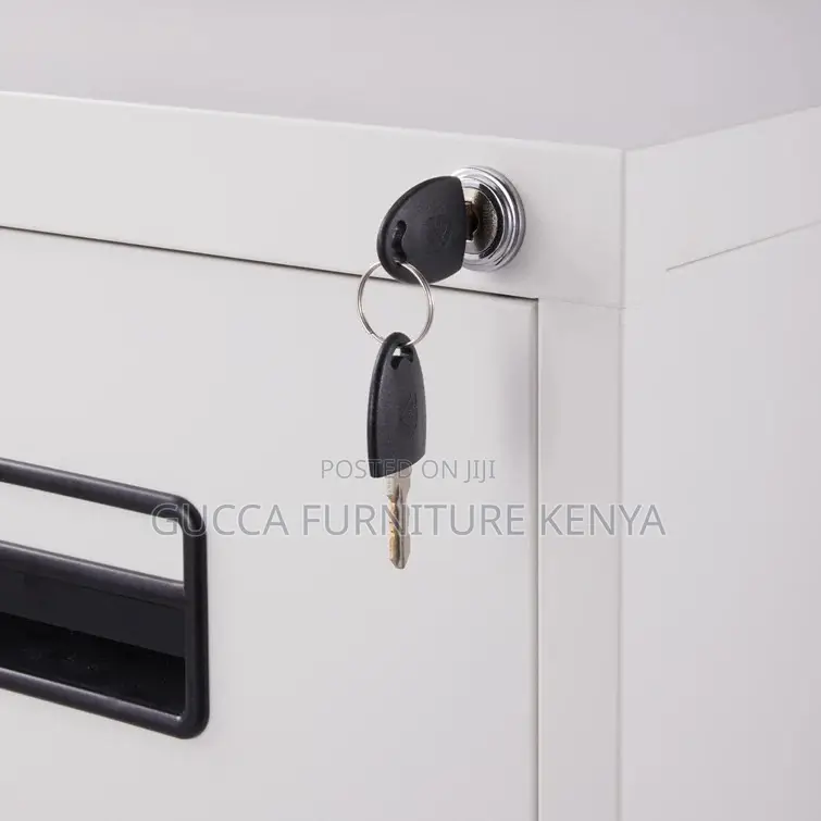 4-Drawer Metallic(White)Storage Document Cabinet
