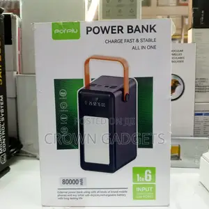 Porpiu 80000mah Power Bank – Stable Output Quick Charging