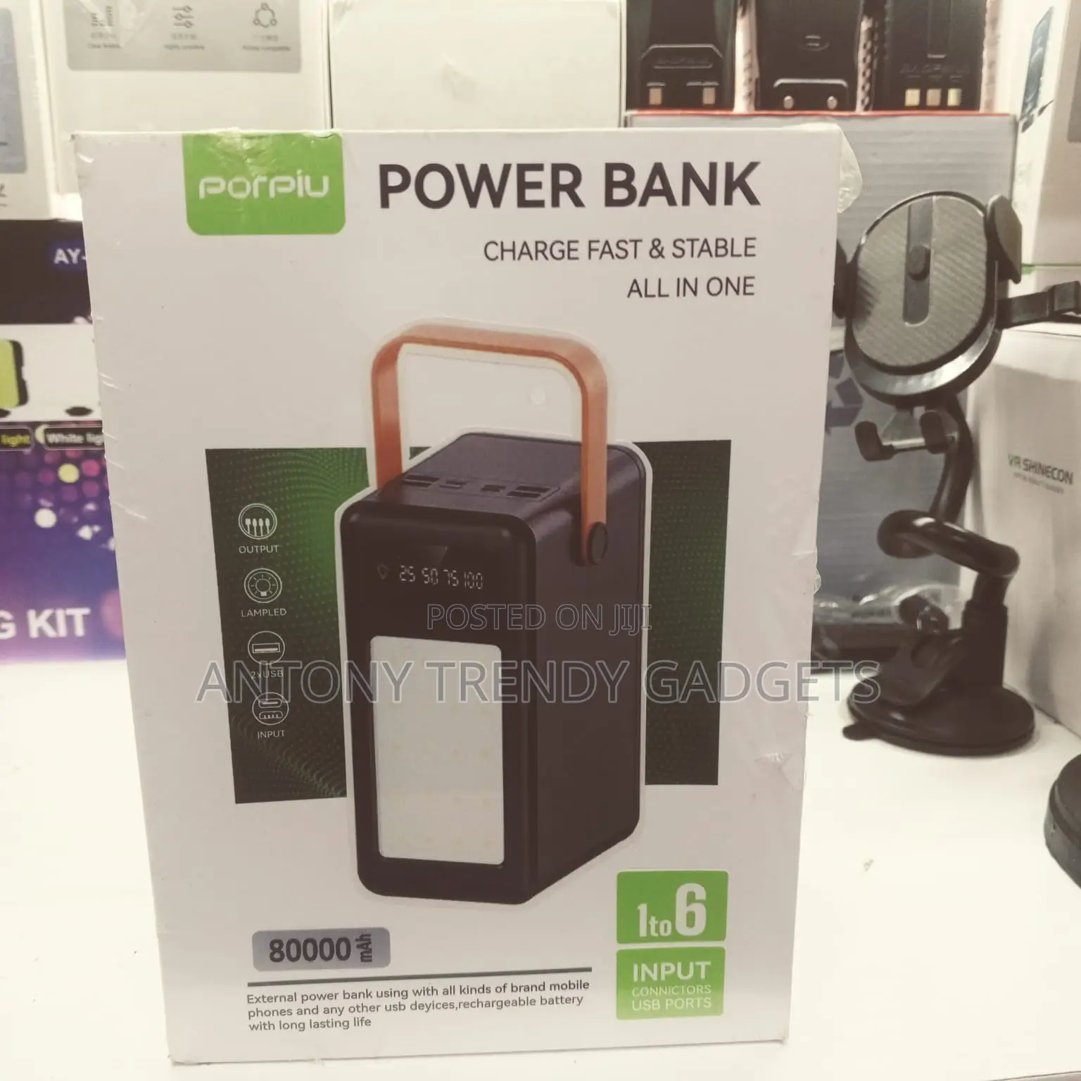 Porpiu 80000mah High Capacity Power Bank – Multi Usb Ports