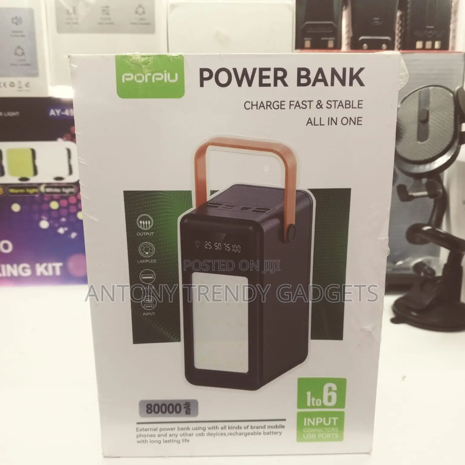 Porpiu 80000mah High Capacity Power Bank – Multi Usb Ports